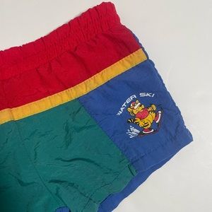 90’s Colorblock Swim Trunks